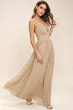 Maxi Sun Dresses Chiffon Solid O Neck Pleated Floor Length Long Backless Womens Sexy Party Night Club Dress Vestidos De Fiesta