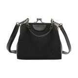 Striped corduroy women messenger bags brand new retro Shell handbag small shoulder bag high quality tote small clutch handbags