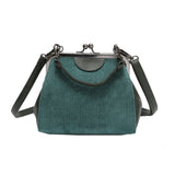 Striped corduroy women messenger bags brand new retro Shell handbag small shoulder bag high quality tote small clutch handbags