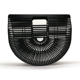 Bamboo Purse Luxury Handbags Women Bags Designer Wood Women Clutch Summer Beach Bags For Women Woven Hollow Out Bamboo Handbag