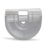 Bamboo Purse Luxury Handbags Women Bags Designer Wood Women Clutch Summer Beach Bags For Women Woven Hollow Out Bamboo Handbag