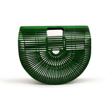 Bamboo Purse Luxury Handbags Women Bags Designer Wood Women Clutch Summer Beach Bags For Women Woven Hollow Out Bamboo Handbag