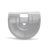 Bamboo Purse Luxury Handbags Women Bags Designer Wood Women Clutch Summer Beach Bags For Women Woven Hollow Out Bamboo Handbag