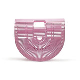 Bamboo Purse Luxury Handbags Women Bags Designer Wood Women Clutch Summer Beach Bags For Women Woven Hollow Out Bamboo Handbag