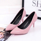 Plus Size 24-42 Women Shoes Pointed Toe Pumps Patent Leather Dress Shoes High Heels Boat Shoes Wedding shoes zapatos mujer 146