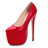 35-44 Size women Super High Heels 18cm shoes Concise 8CM platforms shoes pumps Wedding Party Sexy leather shoes zapatos MC-47