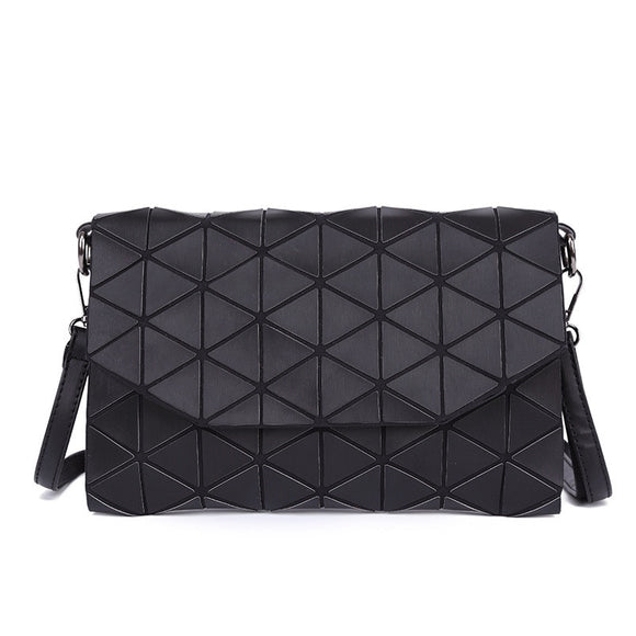 2018 New Matte Designer Women Evening Bags Shoulder Bag Girls Flap Handbag Fashion Geometric Plaid Casual Clutch Messenger Bags