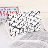 2018 New Matte Designer Women Evening Bags Shoulder Bag Girls Flap Handbag Fashion Geometric Plaid Casual Clutch Messenger Bags
