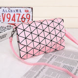 2018 New Matte Designer Women Evening Bags Shoulder Bag Girls Flap Handbag Fashion Geometric Plaid Casual Clutch Messenger Bags