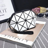 2018 New Matte Designer Women Evening Bags Shoulder Bag Girls Flap Handbag Fashion Geometric Plaid Casual Clutch Messenger Bags
