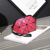2018 New Matte Designer Women Evening Bags Shoulder Bag Girls Flap Handbag Fashion Geometric Plaid Casual Clutch Messenger Bags