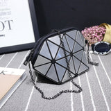2018 New Matte Designer Women Evening Bags Shoulder Bag Girls Flap Handbag Fashion Geometric Plaid Casual Clutch Messenger Bags