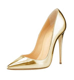 Big Sale Sexy Pointed Toe High Heel Pumps Patente Leather Thin Heels Woman Shoe Rose Pink Green Red Black Nude Dress Heels