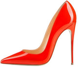 Big Sale Sexy Pointed Toe High Heel Pumps Patente Leather Thin Heels Woman Shoe Rose Pink Green Red Black Nude Dress Heels