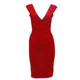 Sexy Bandage Dress Summer 2018 Fashion Bodycon Sleeveless Party Night Club V Neck Above Knee Celebrity Mini Women Dresses