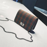 Women's Fashion Plaid Messenger Bag Women Handbag Shoulder Bags Crossbody Bag for Girls Evening Clutches bolsas feminina